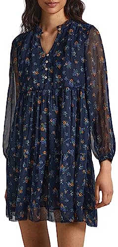 Pepe Jeans Damen Ikaia Babydoll Dress, Multicolour (Multi), L von Pepe Jeans