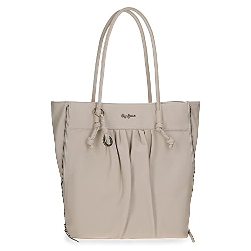 Pepe Jeans Damen Iria Gepäck- Kuriertasche,33x26x10 cms,Beige von Pepe Jeans