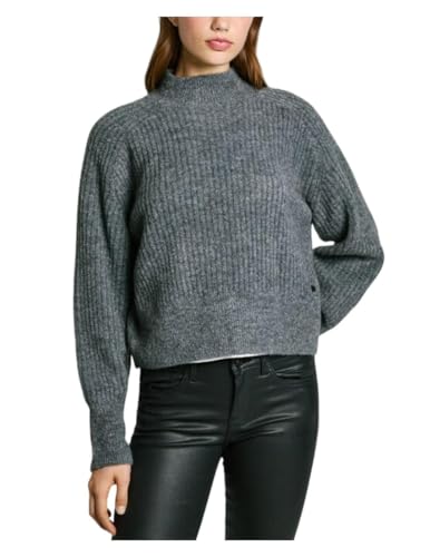 Pepe Jeans Damen Irma Perkins Strickwaren, Grau (Dunkelgrau meliert), L von Pepe Jeans