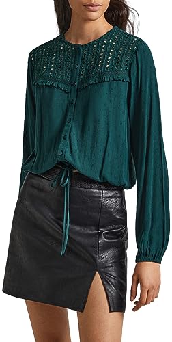 Pepe Jeans Damen Isabel Blouse, Green (Regent Green), L von Pepe Jeans