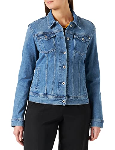 Pepe Jeans Damen Jacke Thrift, Blau (Denim-HQ0), XS von Pepe Jeans