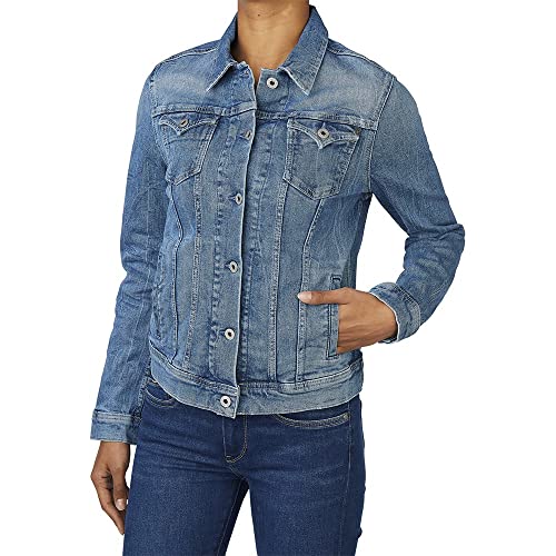 Pepe Jeans Damen Jacke Thrift, Blau (Denim-HQ0), XS von Pepe Jeans