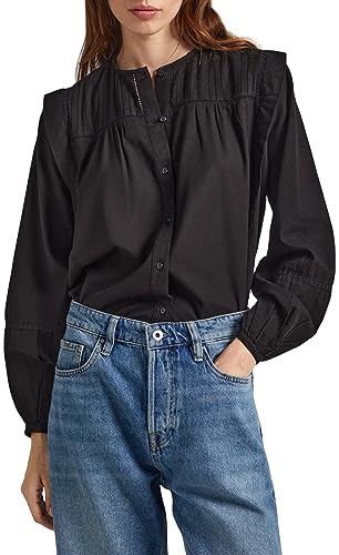 Pepe Jeans Damen Jaxie Blouse, Black (Black), L von Pepe Jeans