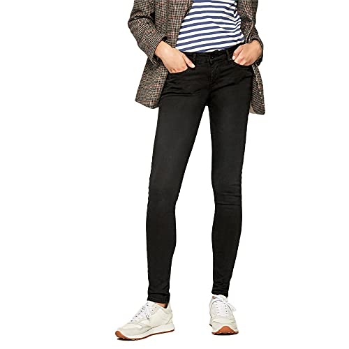 Pepe Jeans Damen Soho Skinny Jeans, Schwarz (Denim-S98), 28W / 30L von Pepe Jeans