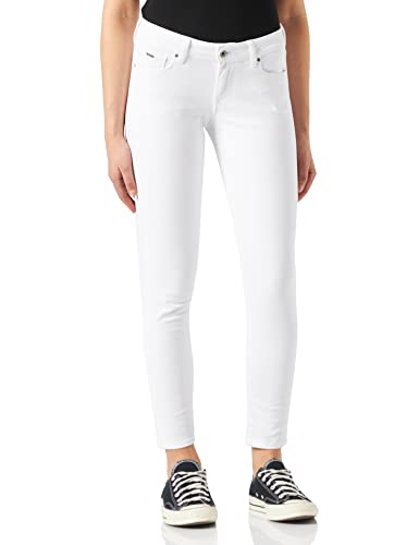 Pepe Jeans Damen Jeans Soho, Weiß (White), 26W / 30L von Pepe Jeans