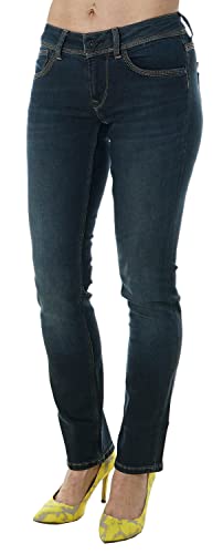 Pepe Jeans Damen Jeans Style L35_253 Saturn Straight (DE/NL/SE/PL, Bundweite & Schrittlänge, 30, 30, Mid Blue) von Pepe Jeans