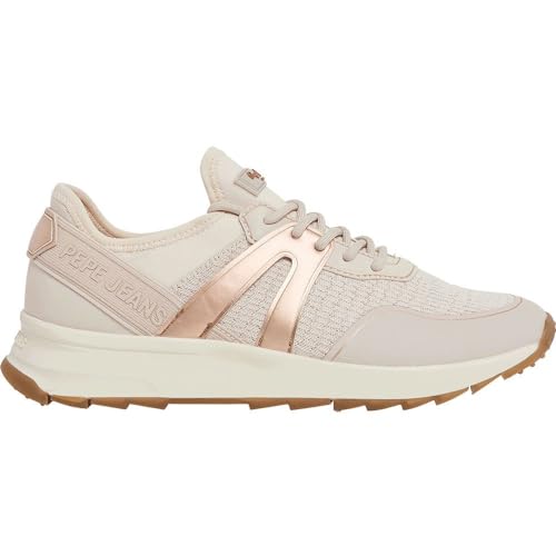 Pepe Jeans Damen Joy Bright W Sneaker, Braun (Sandbeige), 5 von Pepe Jeans