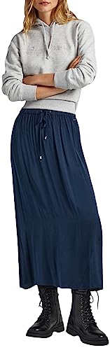 Pepe Jeans Damen Karly Skirt, Blue (Dulwich), L von Pepe Jeans