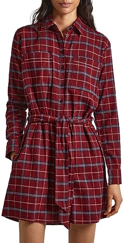 Pepe Jeans Damen Karola Shirt Dress, Multicolour (Multi), M von Pepe Jeans