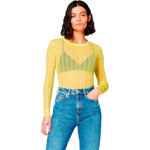 Pepe Jeans Damen Katie Bluse, Gelb (031lemon 031), Small von Pepe Jeans
