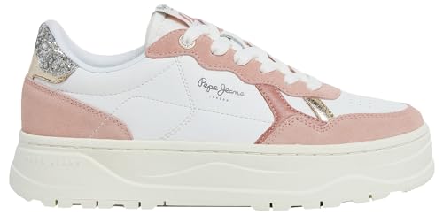 Pepe Jeans Damen Kore Multi W Sneaker, Pink (Dirty Pink), 5 von Pepe Jeans