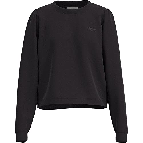 Pepe Jeans Damen Laetitia LS Sweats, 999 Schwarz, M EU von Pepe Jeans