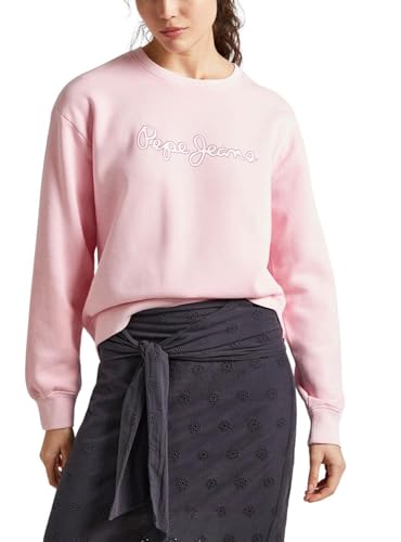 Pepe Jeans Damen Lana Sweatshirt, Pink (Pink), S von Pepe Jeans