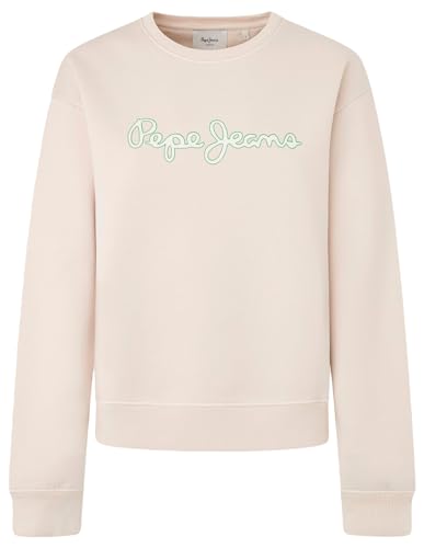 Pepe Jeans Damen Lana Sweatshirt, Weiß (Canvas White), M von Pepe Jeans