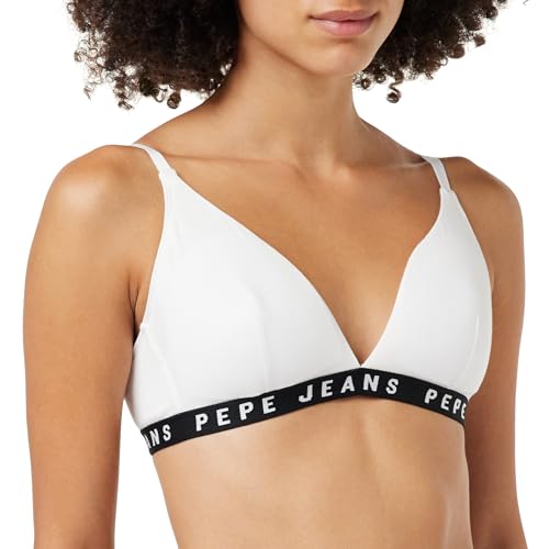 Pepe Jeans Damen Logo B Bra, White (White), L von Pepe Jeans