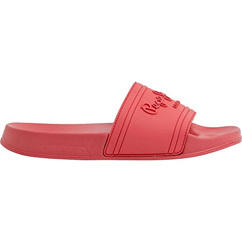 Pepe Jeans Damen LOGO W Slide Sandals, Coral, 35 EU von Pepe Jeans