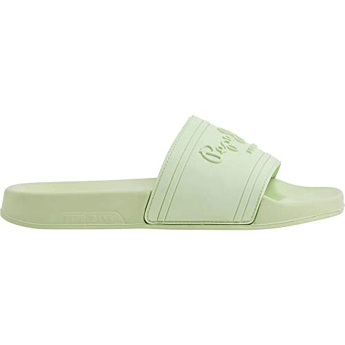 Pepe Jeans Damen Logo W Slide Sandals, Fresh Green, 39 EU von Pepe Jeans