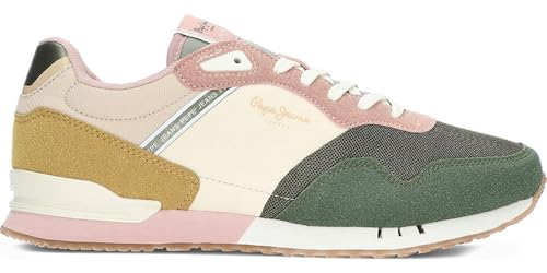 Pepe Jeans Damen London Urbans W Sneaker, Green Forest Khaki-Grün, 41 EU Pepe Jeans Damen London Urbans W Sneaker, Green Forest Khaki-Grün, 41 EU von Pepe Jeans