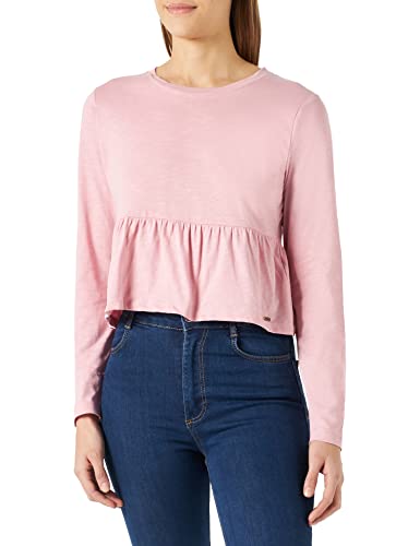 Pepe Jeans Damen Lourdes LS T Shirt, Rosa (Cloudy Pink), S EU von Pepe Jeans