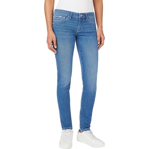 Pepe Jeans Damen Low Waist Skinny PL204583 Jeans, Blue (Denim-HT1), 29W / 30L von Pepe Jeans