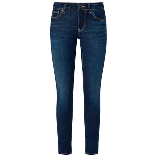 Pepe Jeans Damen Low Waist Skinny PL204583 Jeans, Blue (Denim-XW5), 24W / 30L von Pepe Jeans
