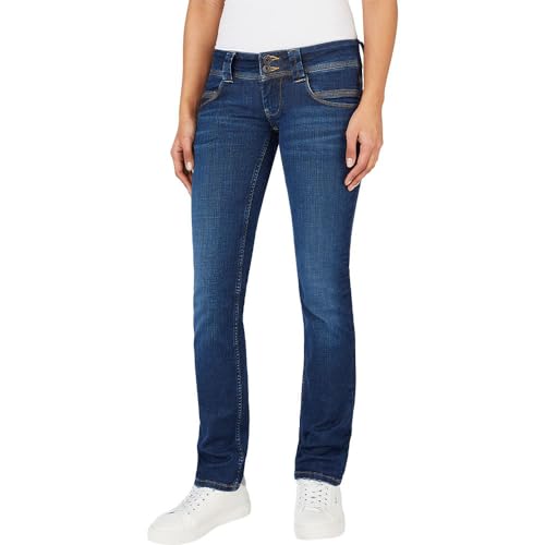 Pepe Jeans Low-Rise Slim FIT Jeans - Venus, Blue (Denim-xw5), 26W / 32L von Pepe Jeans