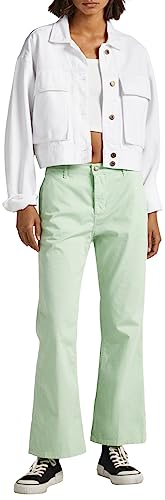 Pepe Jeans Damen Lula Pants, Green (Bleach Green), 25W / 28L von Pepe Jeans