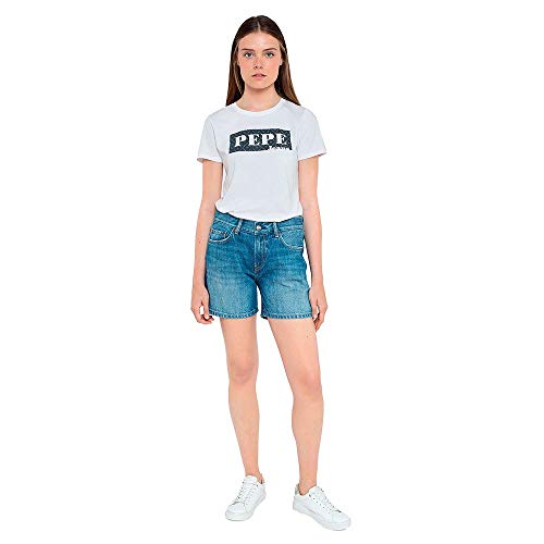 Pepe Jeans Damen Mable Shorts, 000denim, 26 von Pepe Jeans