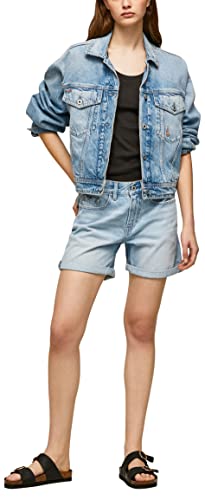 Pepe Jeans Damen Mable Shorts, Blue (Denim-PE7), 24W von Pepe Jeans