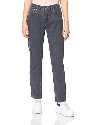 Pepe Jeans Damen Mary Straight Jeans, Schwarz (Archive Black Used 000), One Size (Herstellergröße: W27/L30) von Pepe Jeans