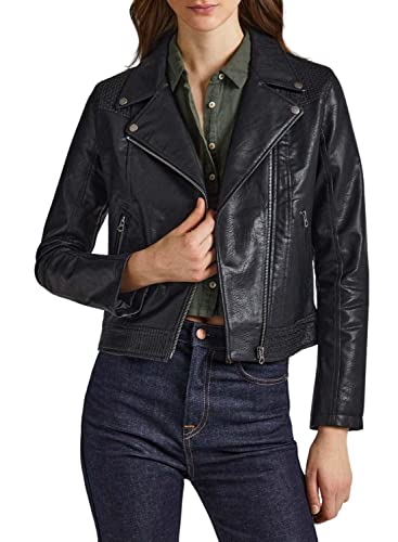 Pepe Jeans Damen Masie Jacke, Schwarz (Black), XL EU von Pepe Jeans