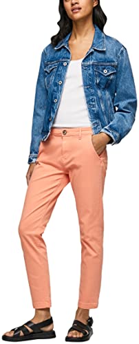 Pepe Jeans Damen Maura Pants, Orange (Peach), 28W / 32L von Pepe Jeans