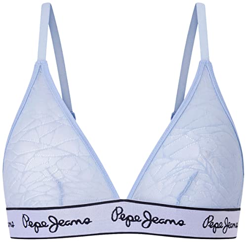 Pepe Jeans Damen Mesh A Bra, Blue (Bay Blue), XS von Pepe Jeans