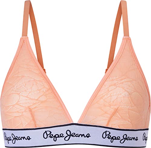 Pepe Jeans Damen Mesh A Bra, Orange (Peach), M von Pepe Jeans