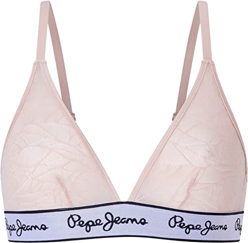 Pepe Jeans Damen Mesh A Bra, Pink (Nude), XL von Pepe Jeans