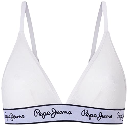 Pepe Jeans Damen Mesh A Bra, White (Mousse 1), L von Pepe Jeans