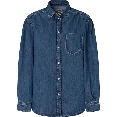 Pepe Jeans Damen Miley Hemd, Blue (Denim), S von Pepe Jeans