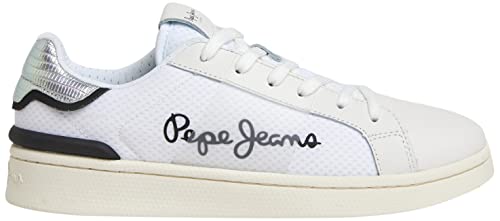 Pepe Jeans Milton MESH Sneaker, White, 25 EU von Pepe Jeans