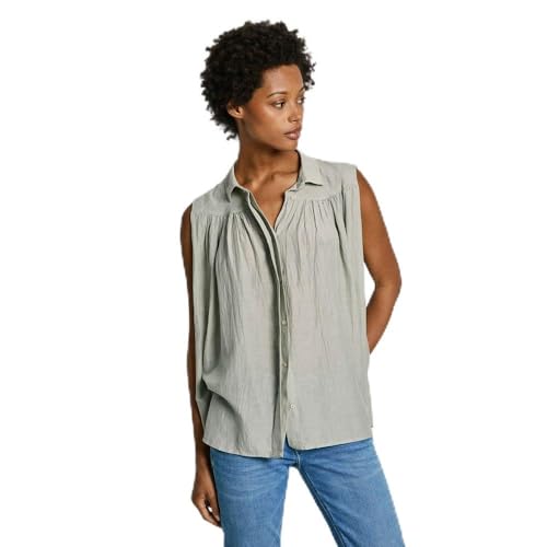 Pepe Jeans Damen Mina Hemd, Green (Washed Green), M von Pepe Jeans