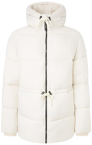 Pepe Jeans Damen Misty Puffer Jacket, Beige (Ivory), XS von Pepe Jeans