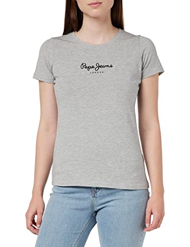 Pepe Jeans Damen NEW VIRGINIA SS N T-Shirt, 933GREY MARL, L von Pepe Jeans