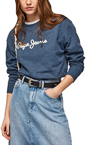 Pepe Jeans Damen Nanettes Sweater, Blue (Dulwich), XS von Pepe Jeans