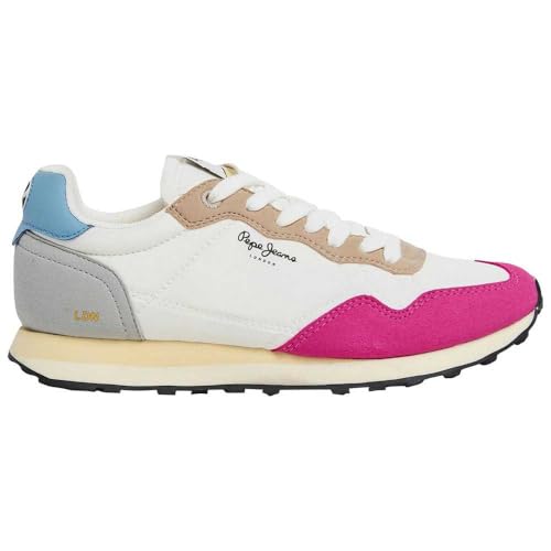 Pepe Jeans Damen Natch Basic W Sneaker, Pink (Deep Fuchsia), 7 von Pepe Jeans