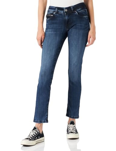 Pepe Jeans Damen New Brooke Jeans, Blue (Denim-VW3), 33W / 34L von Pepe Jeans