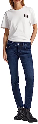 Pepe Jeans Damen New Brooke Jeans, Blau (Denim-xv7), 24W / 30L EU von Pepe Jeans