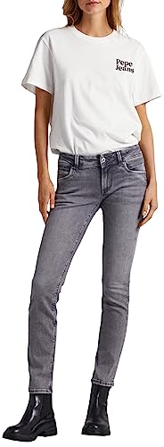 Pepe Jeans Damen New Brooke Jeans, Grey (Denim-xv4), 33W / 30L von Pepe Jeans