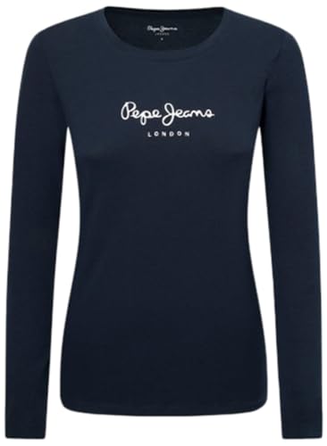 Pepe Jeans Damen New Virginia Ls N T-Shirt, Blue (Dulwich), XXS von Pepe Jeans