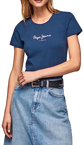 Pepe Jeans Damen NEW VIRGINIA SS N T-Shirt, 595NAVY, L von Pepe Jeans