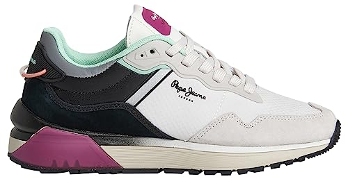 Pepe Jeans Damen Nº22 Evolution W Sneaker, Beige (Ecru), 39 EU von Pepe Jeans