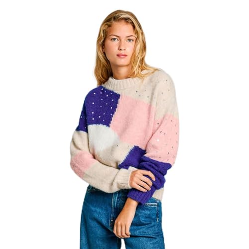 Pepe Jeans Damen Nora Strickwaren, Beige (Kerzenweiß), M von Pepe Jeans